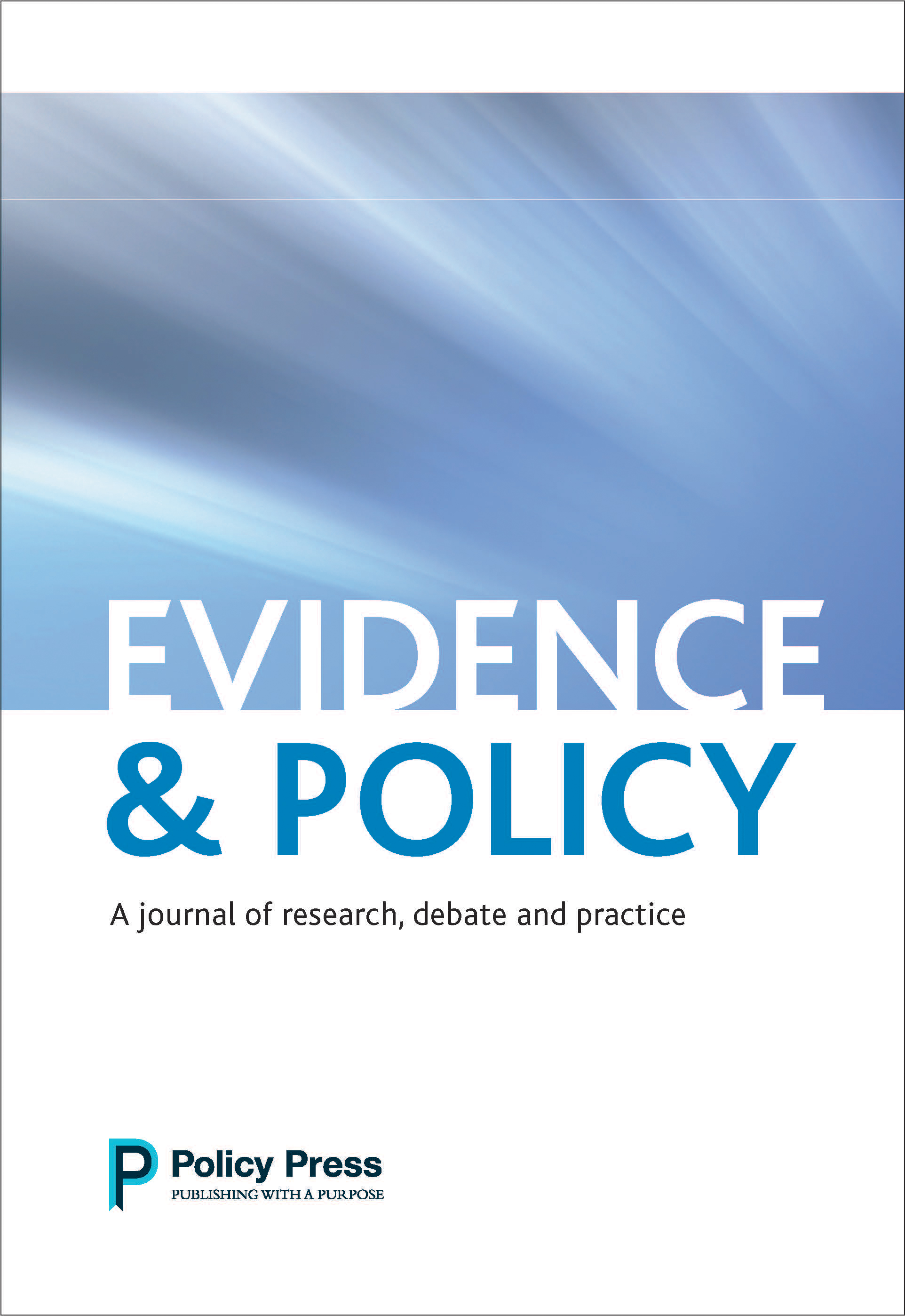 Evidence and Policy cover