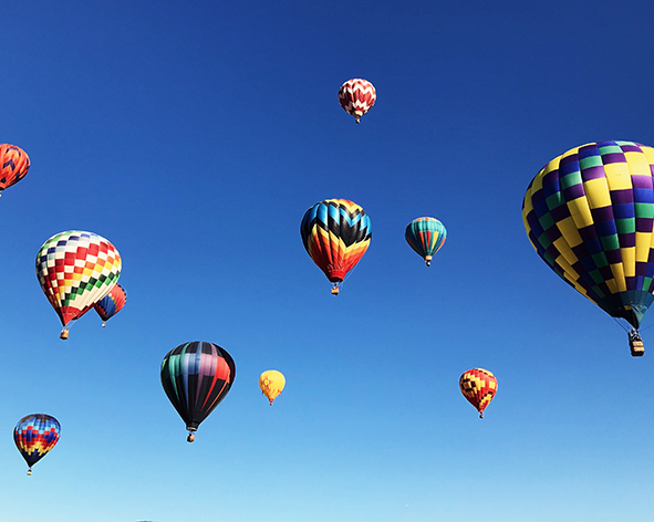 Hot air balloons