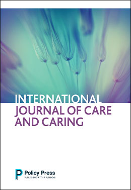 International journal of care and caring cover